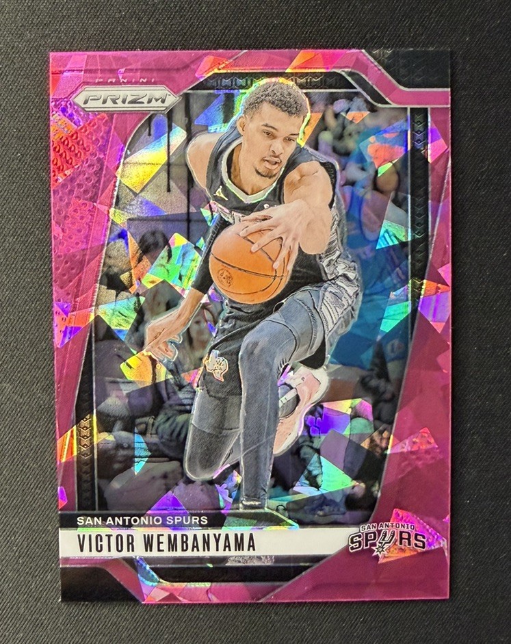 2024-25 Panini Prizm Victor Wembanyama Pink Ice #172 Spurs