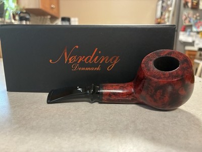 Nording Tobacco Pipe Estate Cut #3 Slight Bent Apple Briar