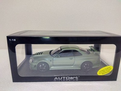 AUTOart 1/18 NISMO Skyline GT-R R34 Z-tune Millennium Jade Diecast Rare