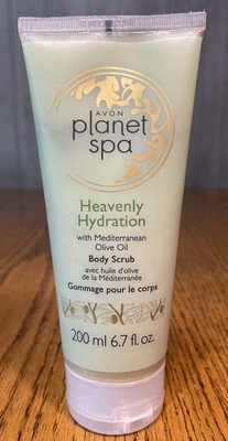 Avon Planet Spa HEAVENLY HYDRATION With Olive Oil Body Scrub 6.7 Oz NOS