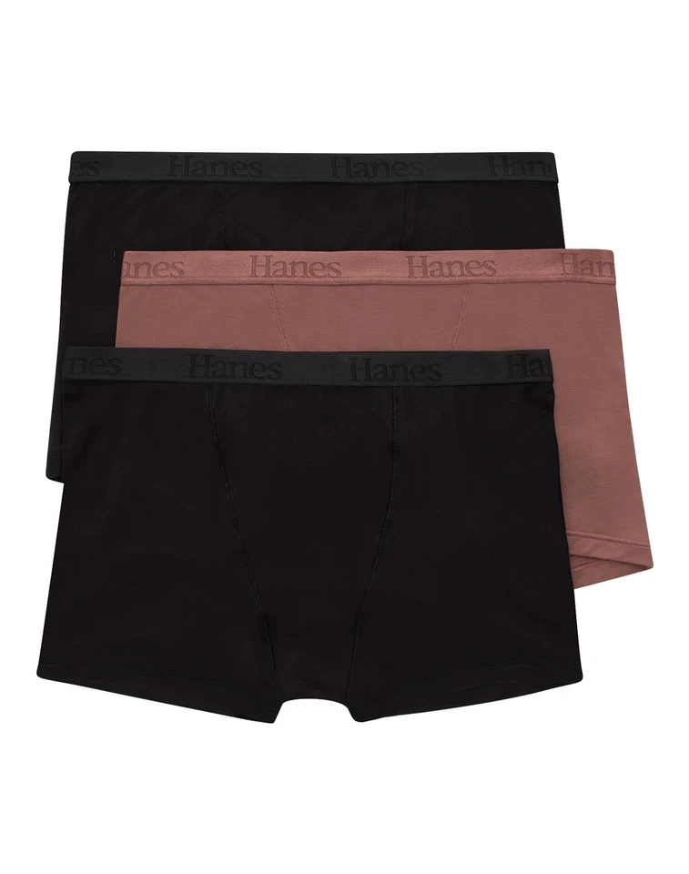 Hanes Originals Women's SuperSoft Boxer Brief Underwear, 3-Pack