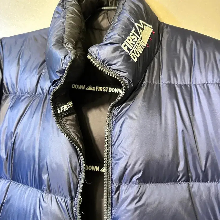 First Down Reversible Puffer Jacket - Navy & Blac… - image 4