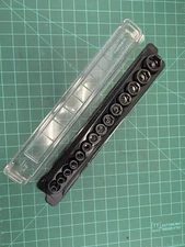 Snap On Tools 3/8" Dr 8mm-24mm Shallow Impact Socket Set 6 pt 214IMFMYA 14 pcs