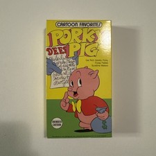 Vintage Porky Pig Cartoon Favorites VHS Tape Rare