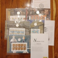 Numisblatt Jahrgang 2018 - 5x 925er Silber 20 &euro; Euro M&uuml;nze