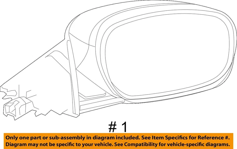 Espejo retrovisor eléctrico Dodge Charger 2015-2020 pasajero vista lateral derecho negro HPPC Foto 4 de 4