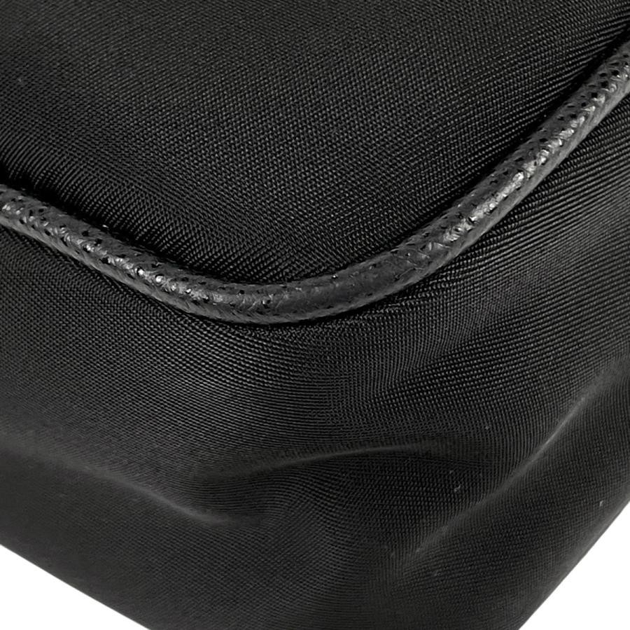 PRADA RE NYLON Plate Shoulder Bag Black Nylon with Pouch #BS757 thumbnail 6