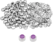 100 Sets Cover Button Kit with 2Pcs 15Mm Button Tools, Self Cover Buttons with W