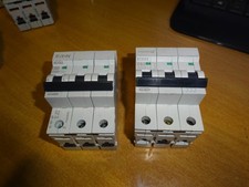 MEM EATON 63 AMP 10kA TRIPLE POLE MCB CIRCUIT BREAKER MCH363 C63 MEMSHIELD 2