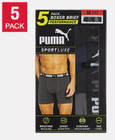 Puma Men's Boxer Briefs, 5 pack - BLACK, BLUE, GRAY (Select Size: Small-XXL)