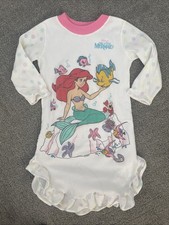 Vintage Ariel Disney Little Mermaid 90s Nightgown size 2T 2 Long sleeve