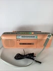 VTG Pink/Peach SHARP QT-50(P) AM/FM Stereo Radio Cassette, STRANGER THINGS *NICE