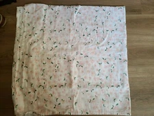 Pottery Barn Kids "Meredith Tiny Floral Organic" Muslin Crib Blanket