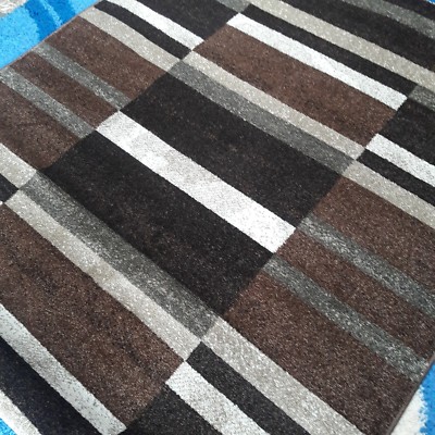 Modern Aprox 6x4ft 115x1165cm Woven Stunning Rug Top Quality Brown//Beige rugs