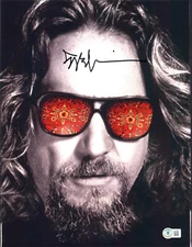 The Big Lebowski Jeff Bridges Signed Autograph 11x14 Photo Beckett BAS The Dude