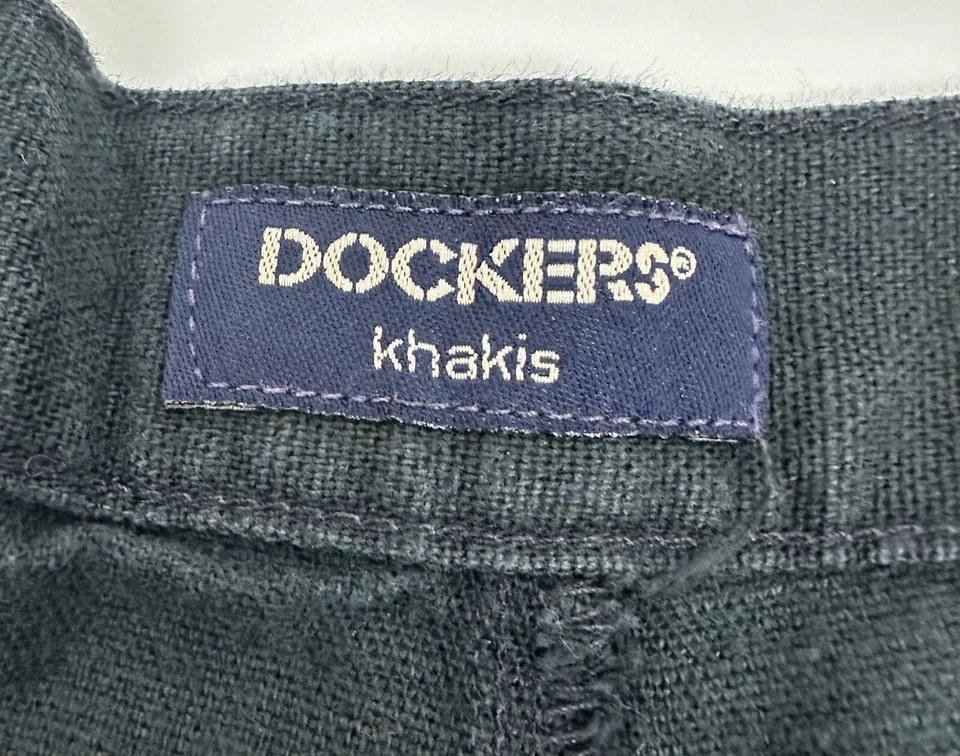 Pantalones Cortos Chinos DOCKERS Vintage Años 90 Mezcla de Lino 38 Desteñidos Negros Doble Pliegue Mínimo Foto 4 de 4