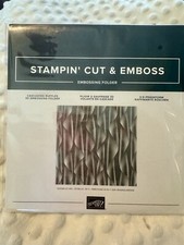 Stampin Up NEW CASCADING RUFFLES 3-D Embossing Folder - Retired Stampin Cut
