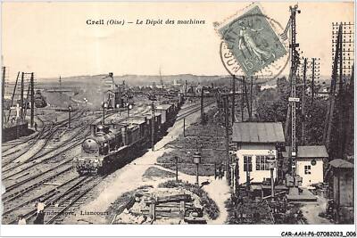 CAR-AAHP6-60-0479 - CREIL - Das Maschinendepot - Zug -b Karte verkauft in