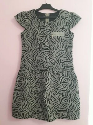 Robe 14 ans FANNY LOOK noir et gris très bon état - Photo 1/4
