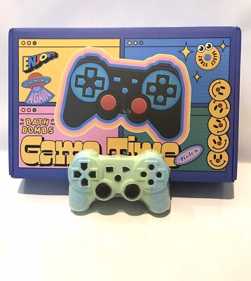 Kids Bath Bombs  Game Boy  W/Rich Bubbles X Lg Game Time Bath Fun X3