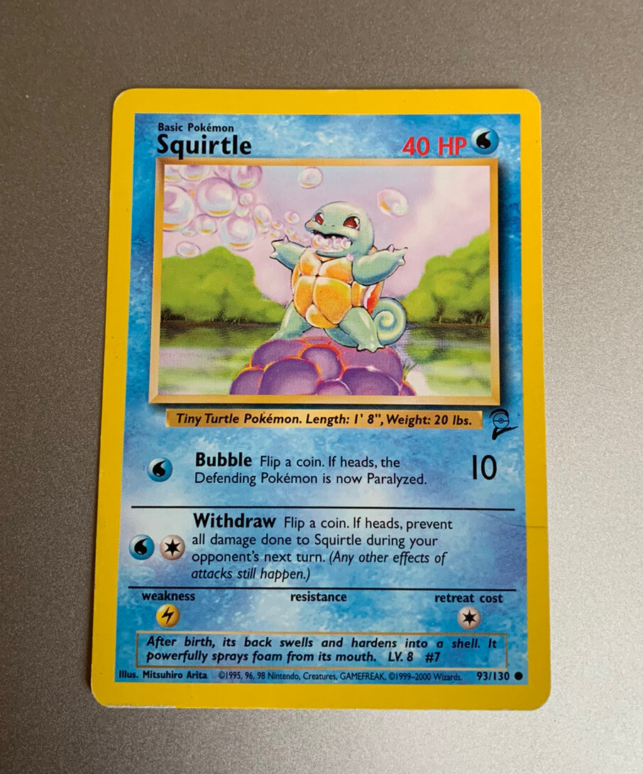 ポケモンカード Squirtle 2枚セット Squirtle Pokemon Card 93/130