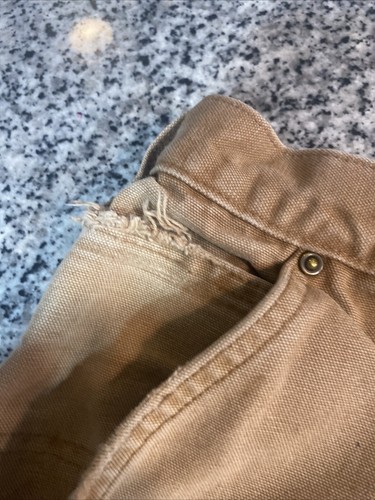 Pantalone Carhartt doppio ginocchio marrone taglia 32x30 pittore falegname B01 invecchiato - Foto 7 di 10
