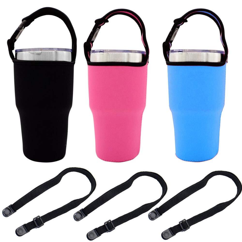 30oz Tumbler Carrier Pouch with Shoulder Strap Fits Yeti RTIC Atlin Oz
