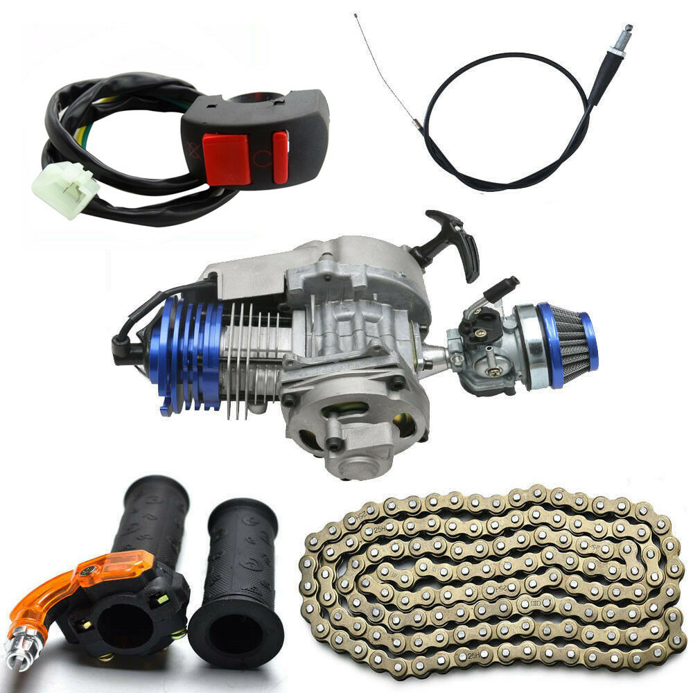 Motor Pull 49CC 2Stroke Engine Motor Pull Start for Pocket Bike Mini Dirt Bike ATV ...