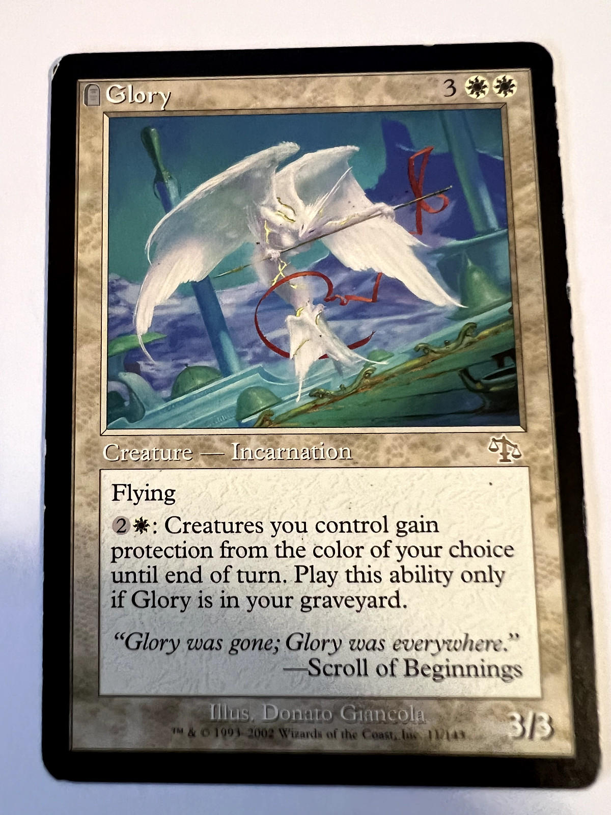 MTG Magic The Gathering Judgment Glory Rare  LP
