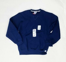 Russell Athletic Stock Kolbe Fleece Crew Sweatshirt Youth S M L Navy 998HBB1