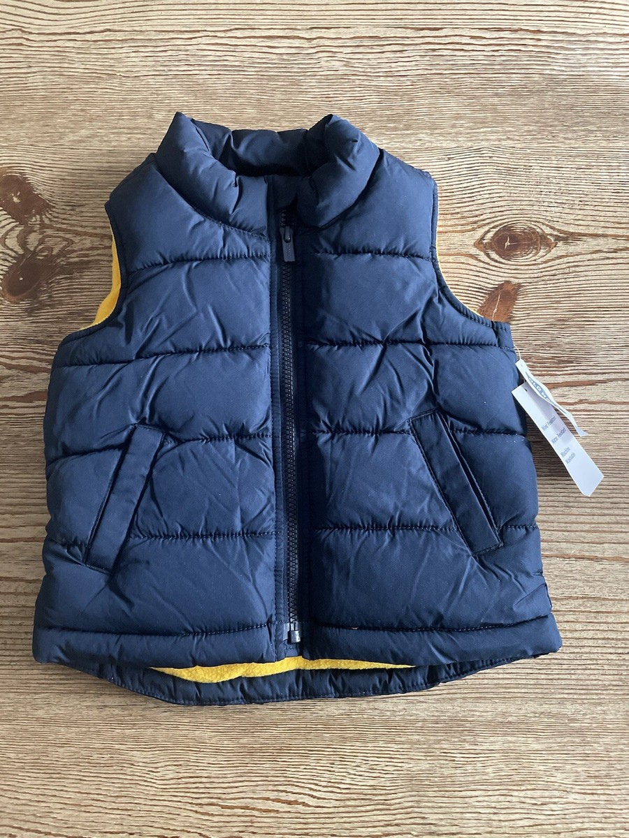 old navy Boys blue puffer vest 2T