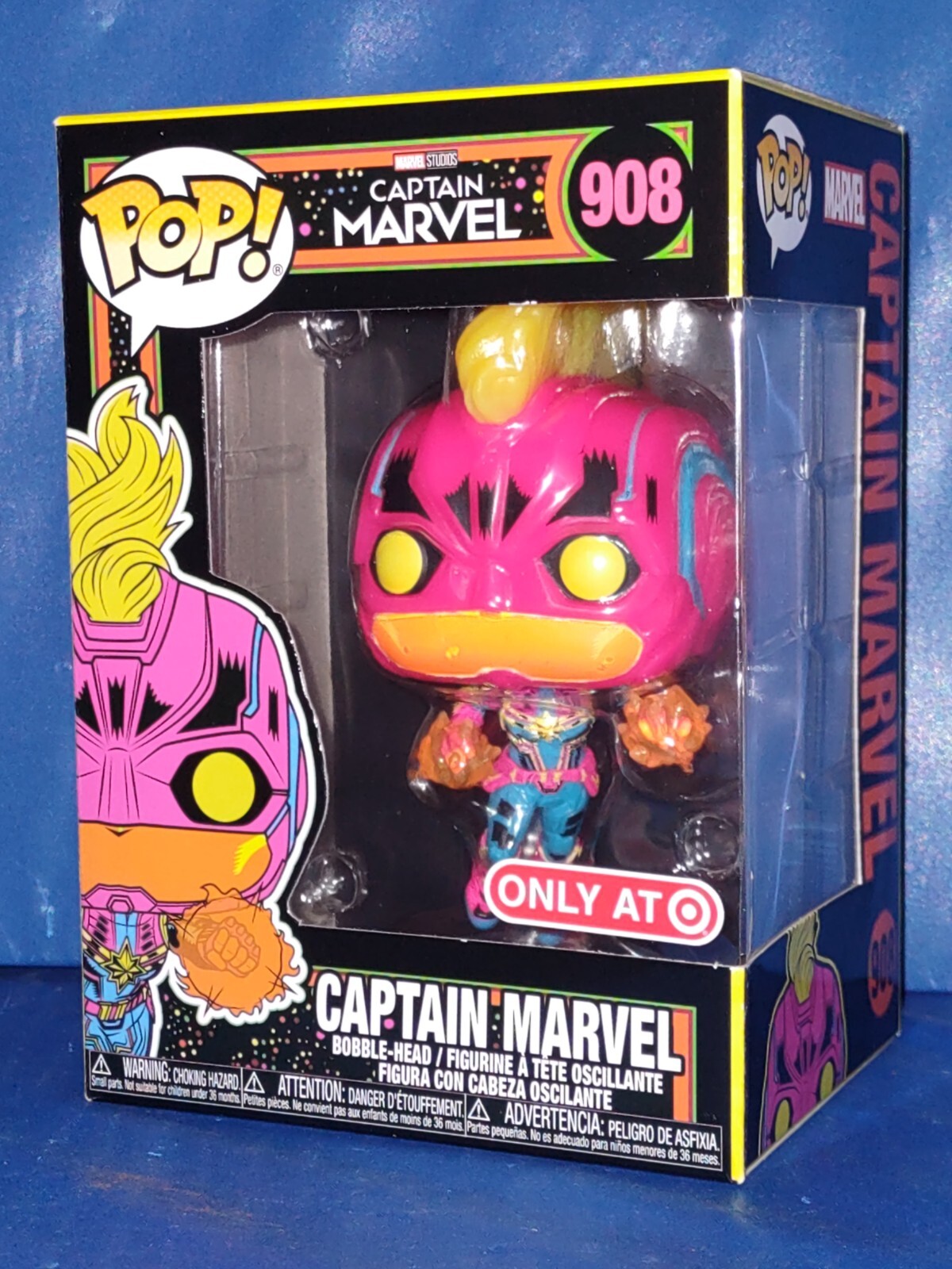 Funko POP! Marvel Captain Marvel #908 Black Light Special Edition | Loja dos POP's - Não é