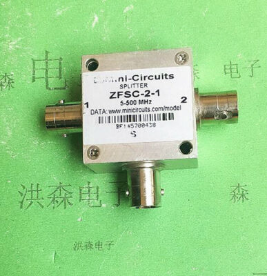 1pc   ZFSC-2-1 5-500MHz BNC RF 2 way power splitter #W7