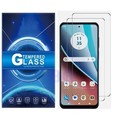 2 Pack For Motorola G Stylus 2024  Clear Tempered Glass Screen Protector Cover