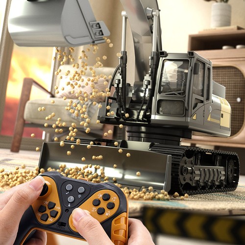 Remote Control Excavator Toy 15 Channel 1:14 Scale RC Excavator Digger for Kidap - Picture 6 of 9