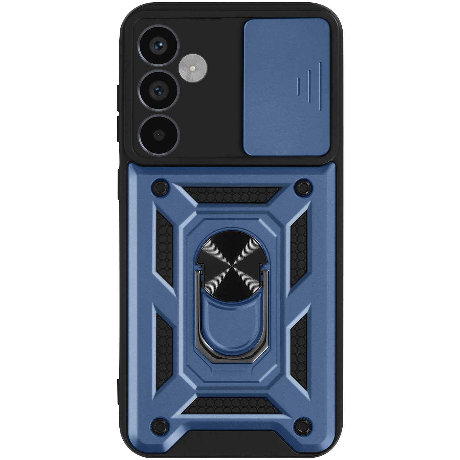 Mayaxess Ring Case for Galaxy A55 Shockproof with Camera Cover, Dark Blue