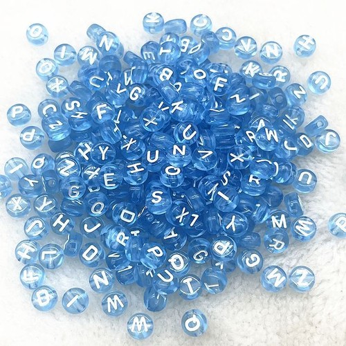 Alphabet Letter Beads - Round Bead Charms DIY Crafts Jewelry Making Charm 100Pcs - Picture 9 of 57