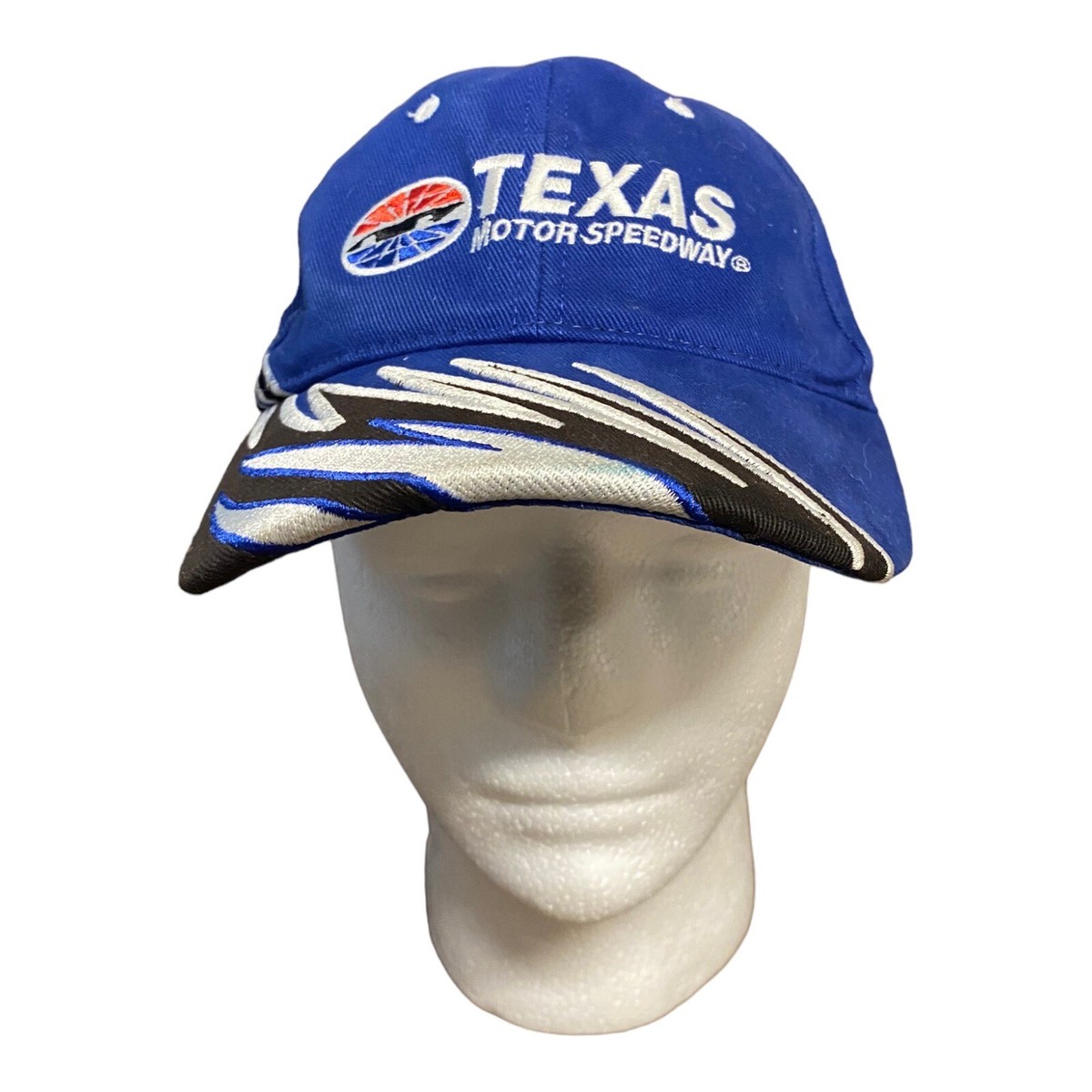 Texas Motor Speedway Hat Blue Flames SMI Properties | eBay