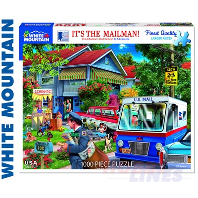 It's the Mailman 1000-teiliges Puzzle WEISSER BERG 1717 Super Deluxe
