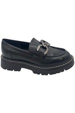 Marc Fisher LTD Leather Platform Loafer Trisca Black