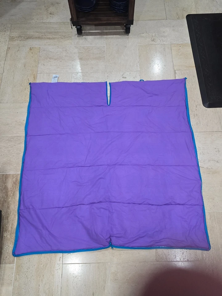 Saco de dormir Playhut Care Bears 56x56 franela cremallera dibujos animados Y2K 2003 raro de colección Foto 2 de 4