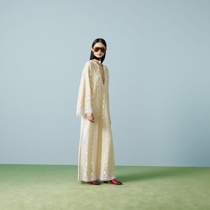 Gucci Interlocking G floral lace Dress Kaftan - BNWT - RRP$8,000