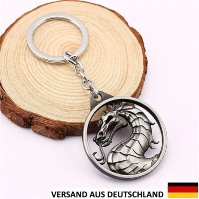 Mortal Kombat Zeichen Schlüsselanhänger Symbol Film PC Spiel Deko Drache Figur