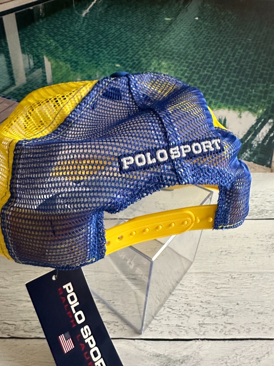 POLO SPORT RALPH LAUREN メッシュキャップ イエロー Polo Ralph Lauren Polo Sport Foam Trucker Cap Royal/Yellow Hat