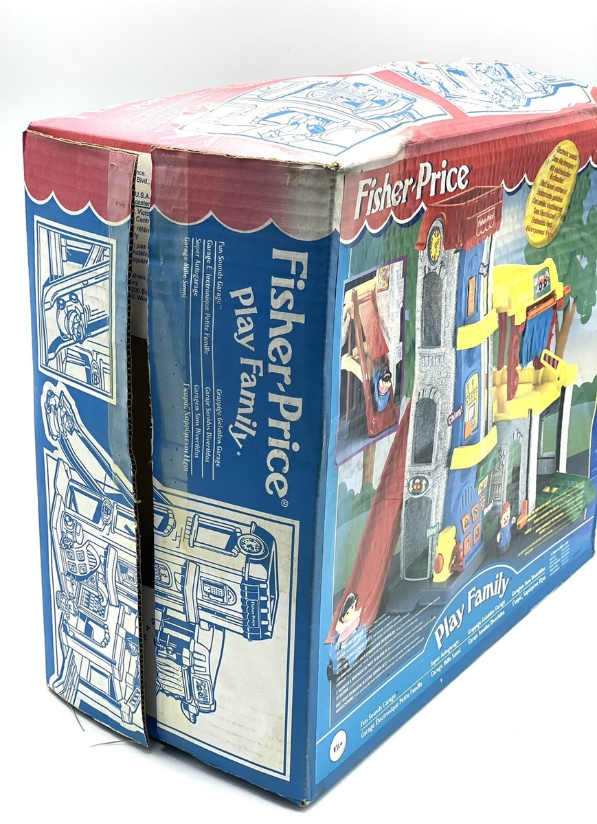 VINTAGE FISHER PRICE LITTLE PEOPLE FUN SOUNDS GARAGE NEW IN BOX