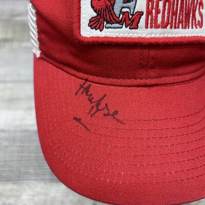 Casquette Trucker Fargo Moorhead RedHawks 2013 - Toile Bleue Et Mesh Beige, Réglable Snapback