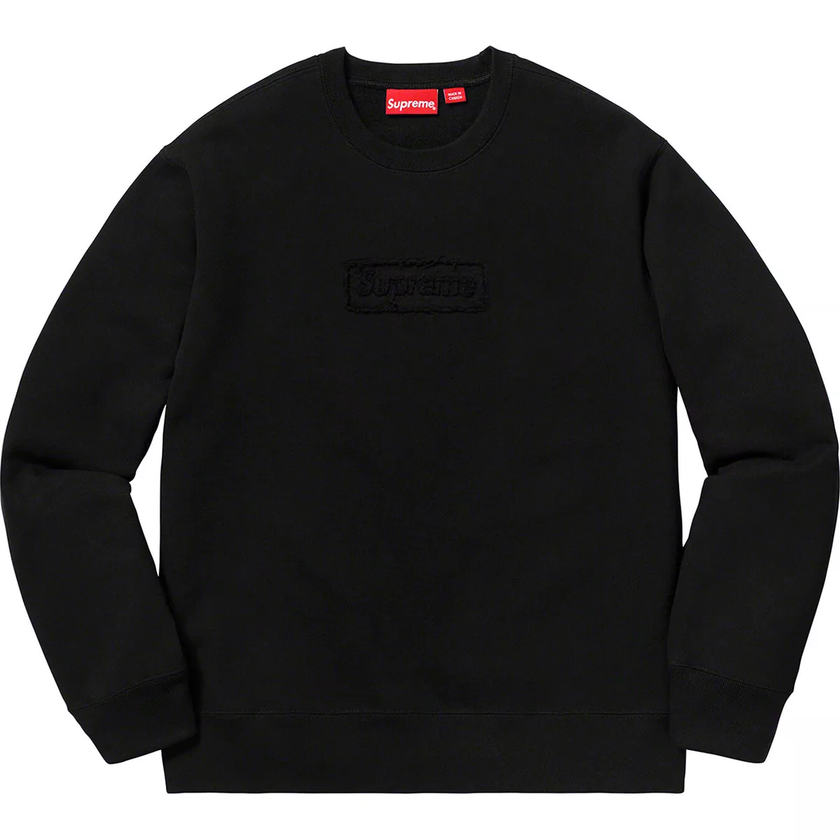 【Sサイズ】Supreme Cutout Logo Crewneck grey