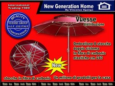 ombrellone mare protezione antivento DIAM 240cm spiaggia da giardino fibra(A13)