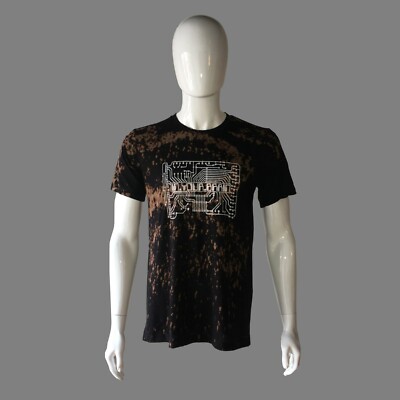 Trevor Something In Your Brain Bleached Shirt Size Medium [Version 2]