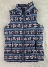 Old Navy Girls Frost Free Puffer Vest Multicolor SZ M8 